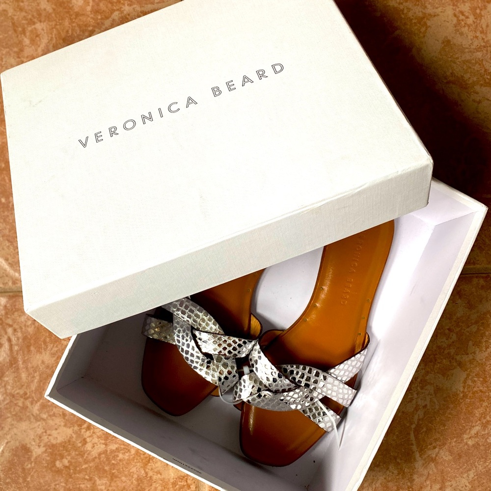 Veronica Beard “Maili” Silver Slides